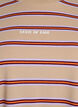T-shirt oversize &agrave; rayures et manches 1/2, Beige, Packshot image number 2