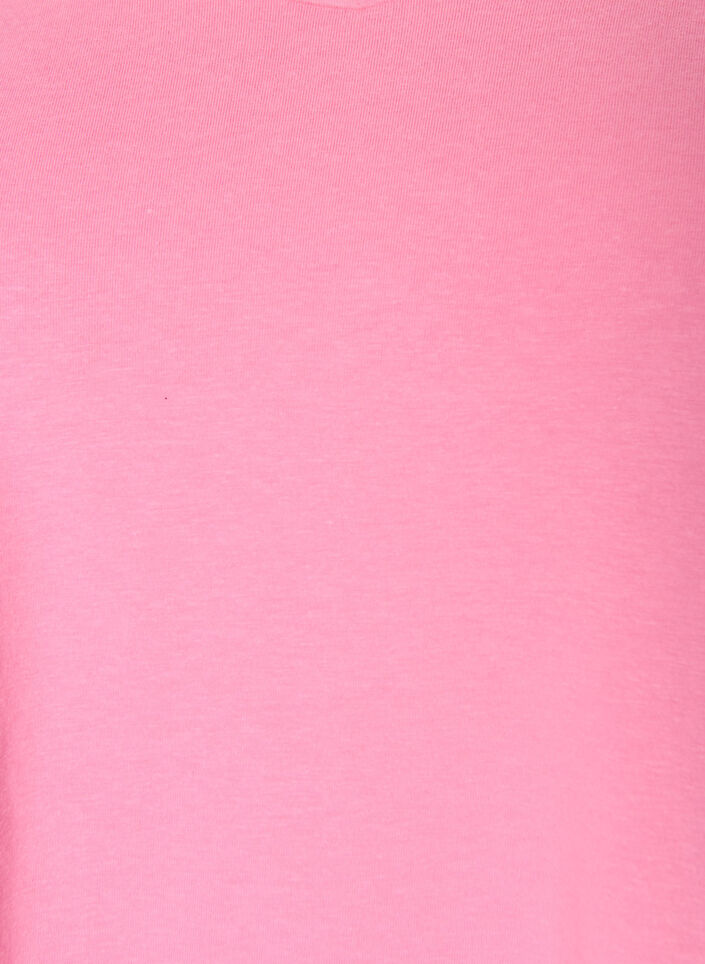 T-shirt en coton uni basique, Rose, Packshot image number 2