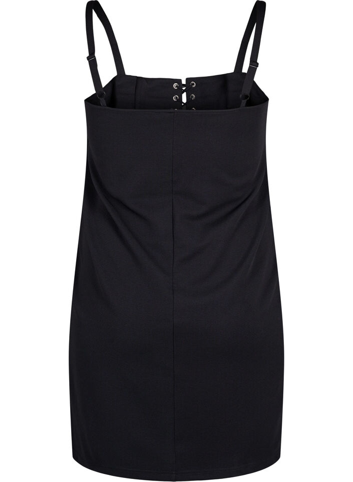 Robe bodycon avec détail neige, Black, Packshot image number 1