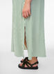 Robe-chemise longue jusqu&rsquo;aux chevilles avec ceinture &agrave; nouer et rayures, Vert clair, Model image number 2