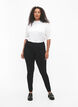 Jeggings en coton m&eacute;lang&eacute;, Black, Model image number 0