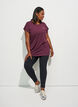 T-shirt long de sport, Bordeaux, Model image number 1