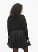 Blouse en tricot de viscose scintillante, Black w. DTM Lurex, Model image number 1
