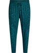 Pantalon de pyjama en coton avec imprim&eacute;, Turquoise, Packshot image number 0