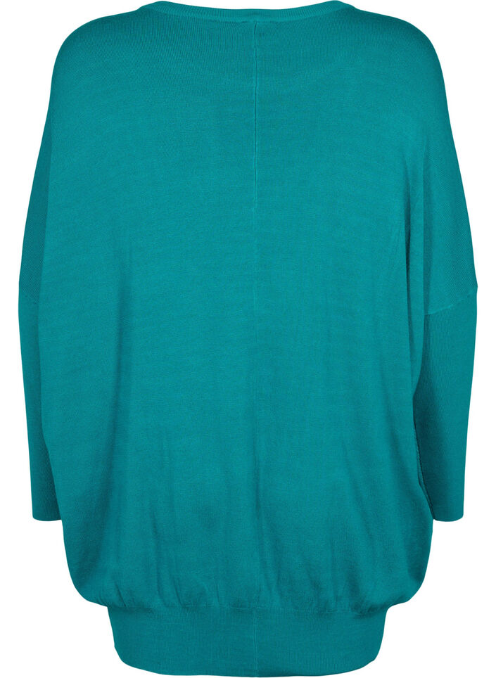 Tunique en maille en mélange de viscose, Deep Lake, Packshot image number 1