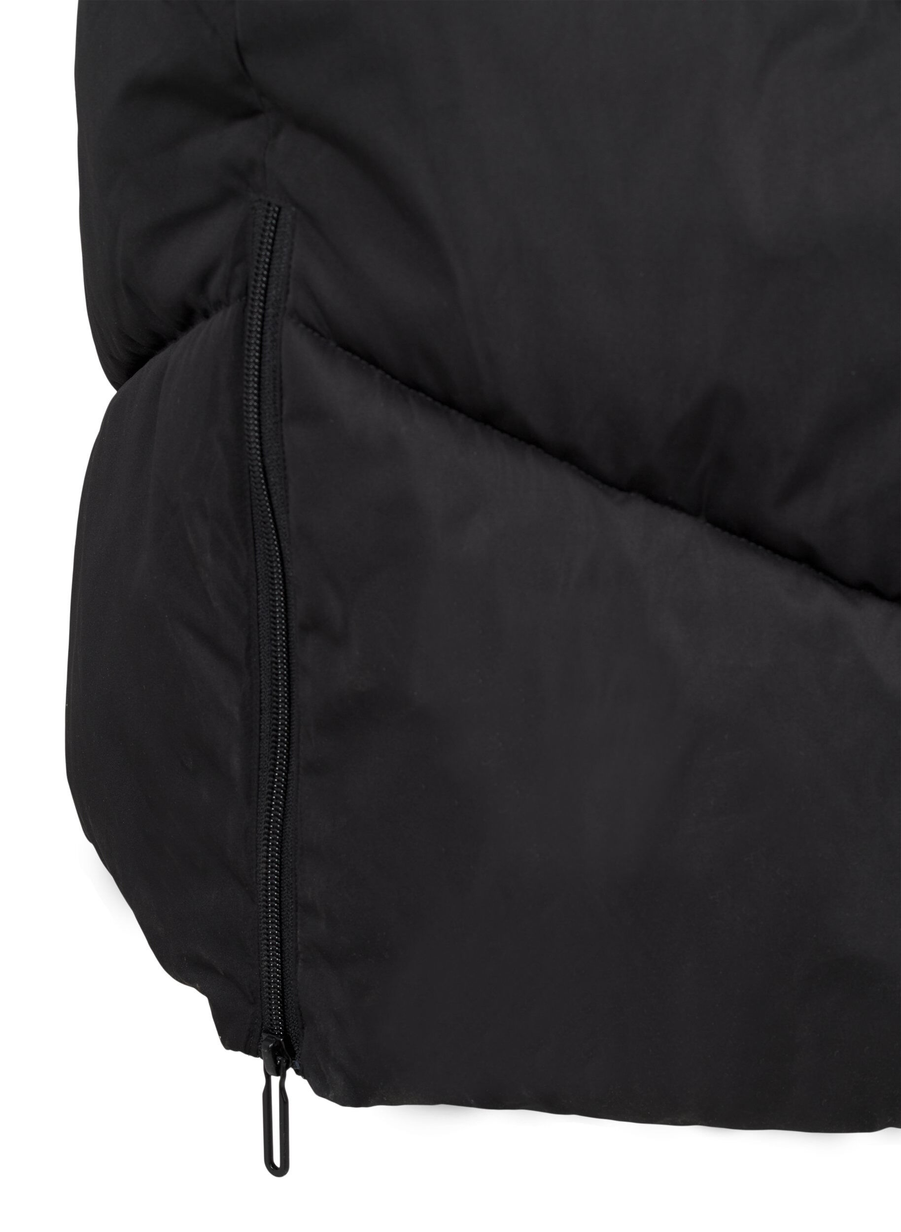 ZizziDoudoune longue avec capuche et poches, Noir, Packshot image number 4