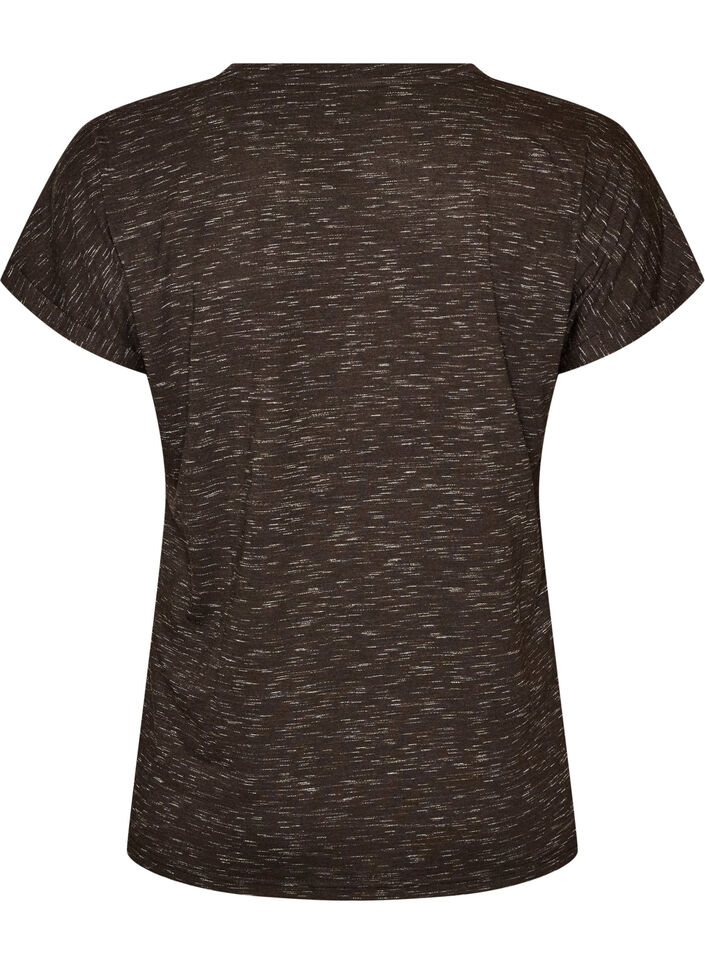 T-shirt d'entra&icirc;nement ample &agrave; manches courtes, Marron, Packshot image number 1