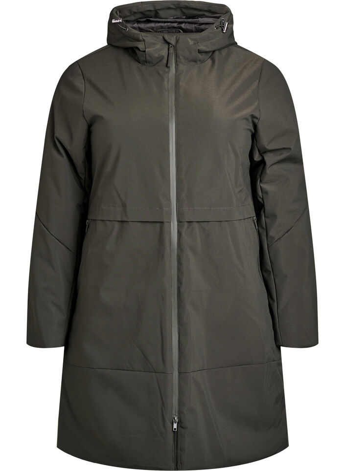 Veste d'hiver avec taille ajustable, Vert, Packshot image number 0