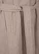 Manteau en laine long avec ceinture, Moon Rock Mel. , Packshot image number 2
