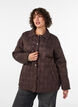 Veste l&eacute;g&egrave;rement matelass&eacute;e &agrave; surpiq&ucirc;res d&eacute;coratives, Marron, Model image number 0