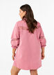 Robe chemise en jean colorée avec détails en maille, Heather Rose, Model image number 1