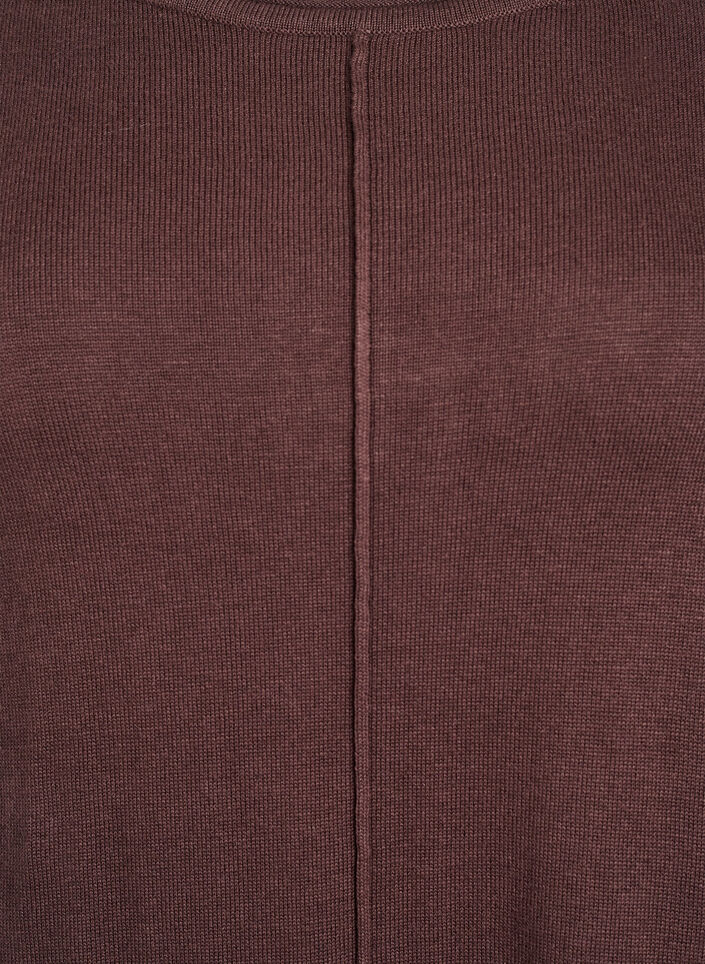 Robes tricot&eacute;es en m&eacute;lange coton-viscose, Marron, Packshot image number 2