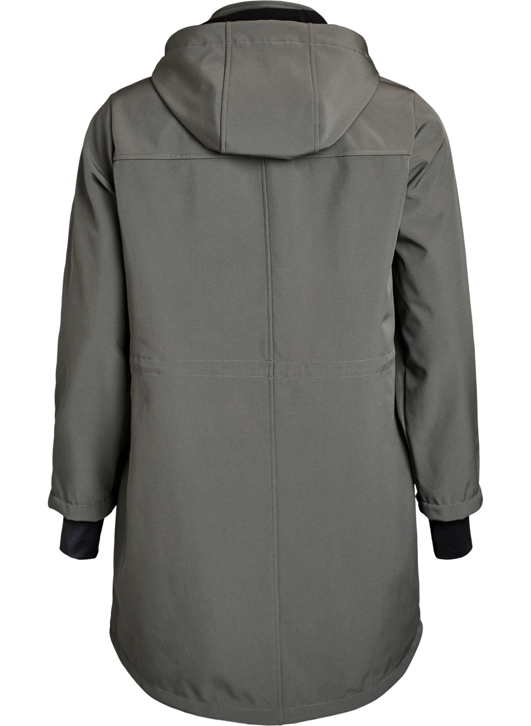 Zizzi Veste softshell avec capuche amovible, Gris anthracite, Packshot image number 1