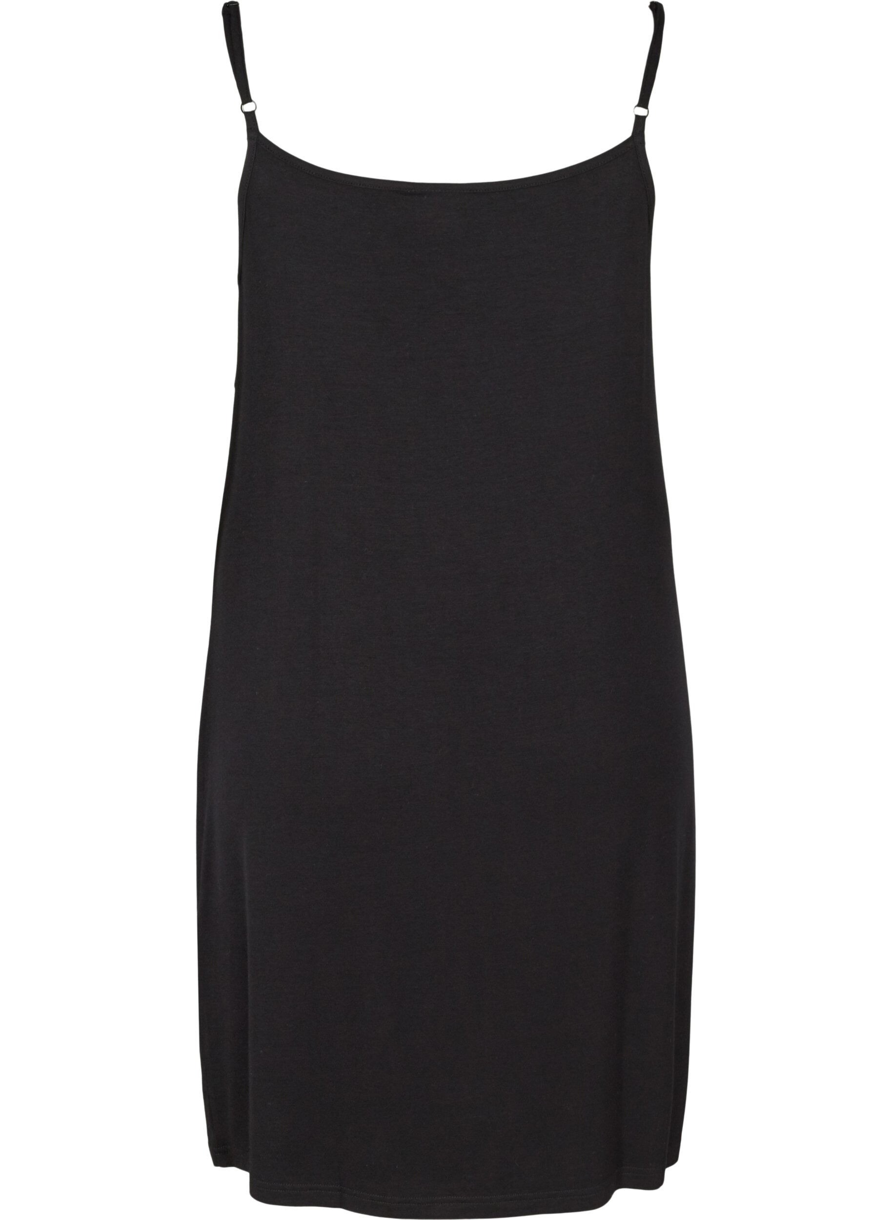 ZizziDessous de robe en viscose uni, Noir, Packshot image number 1