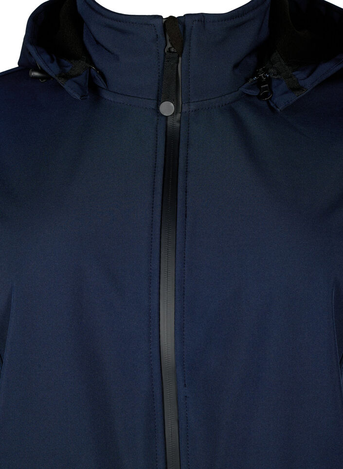 Veste softshell avec capuche amovible, Bleu, Packshot image number 2