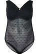 Body avec maille à pois et coussinets amovibles, Black, Packshot image number 0