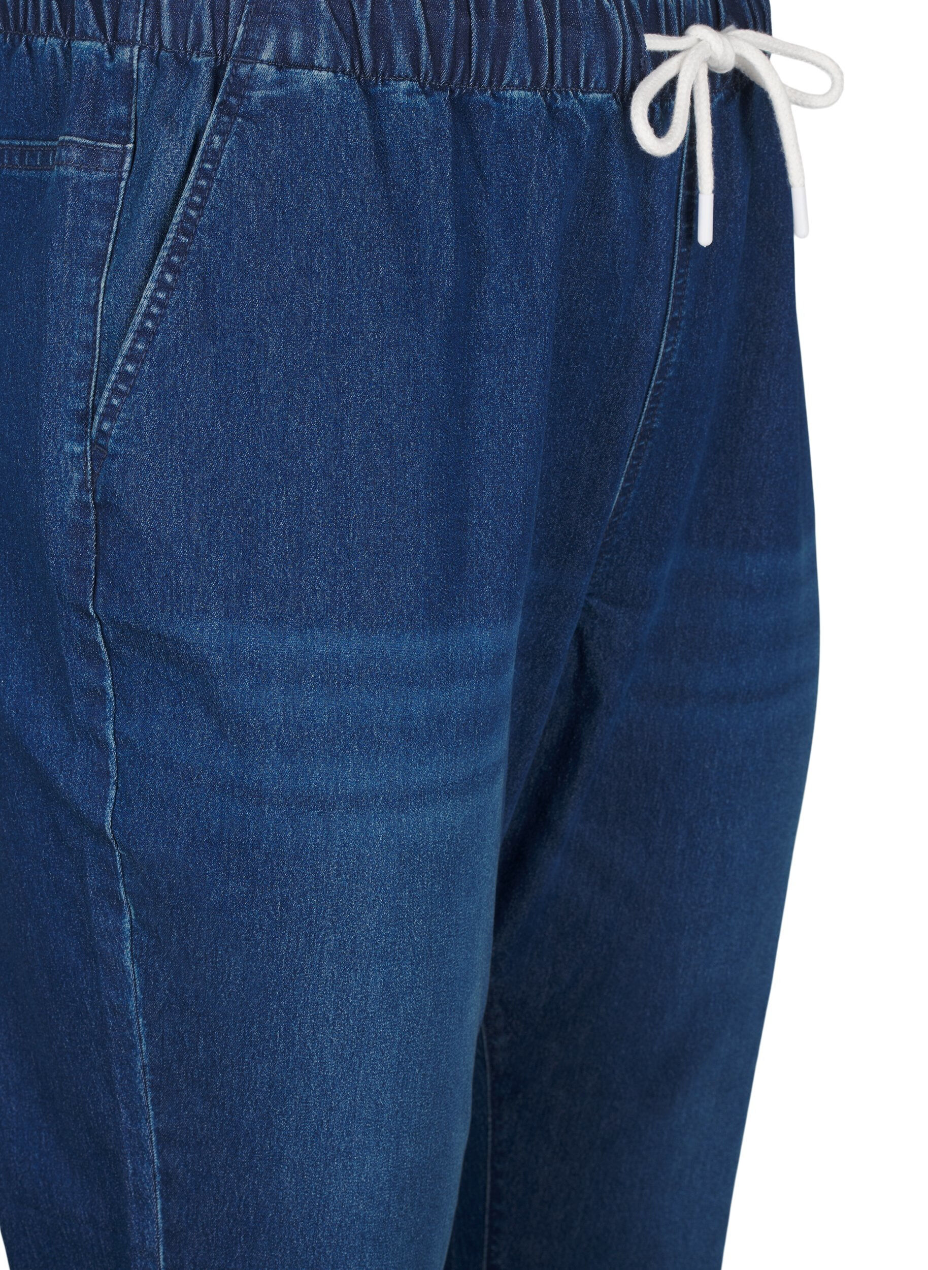 ZizziPantalon de jogging en denim avec des poches, Bleu, Packshot image number 2