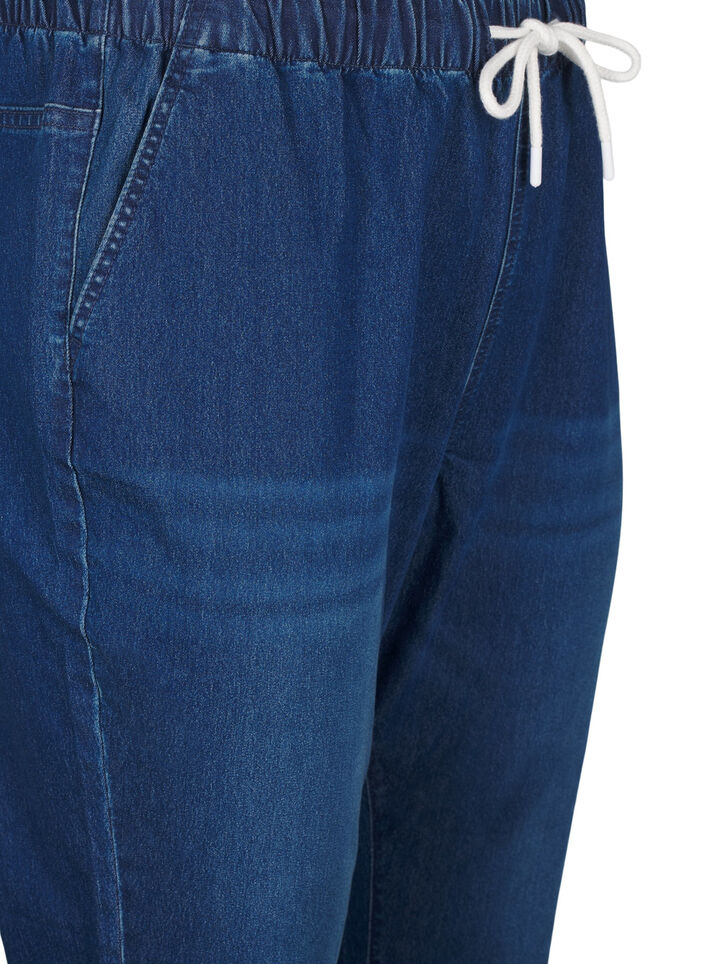 Pantalon de jogging en denim avec des poches, Bleu, Packshot image number 2