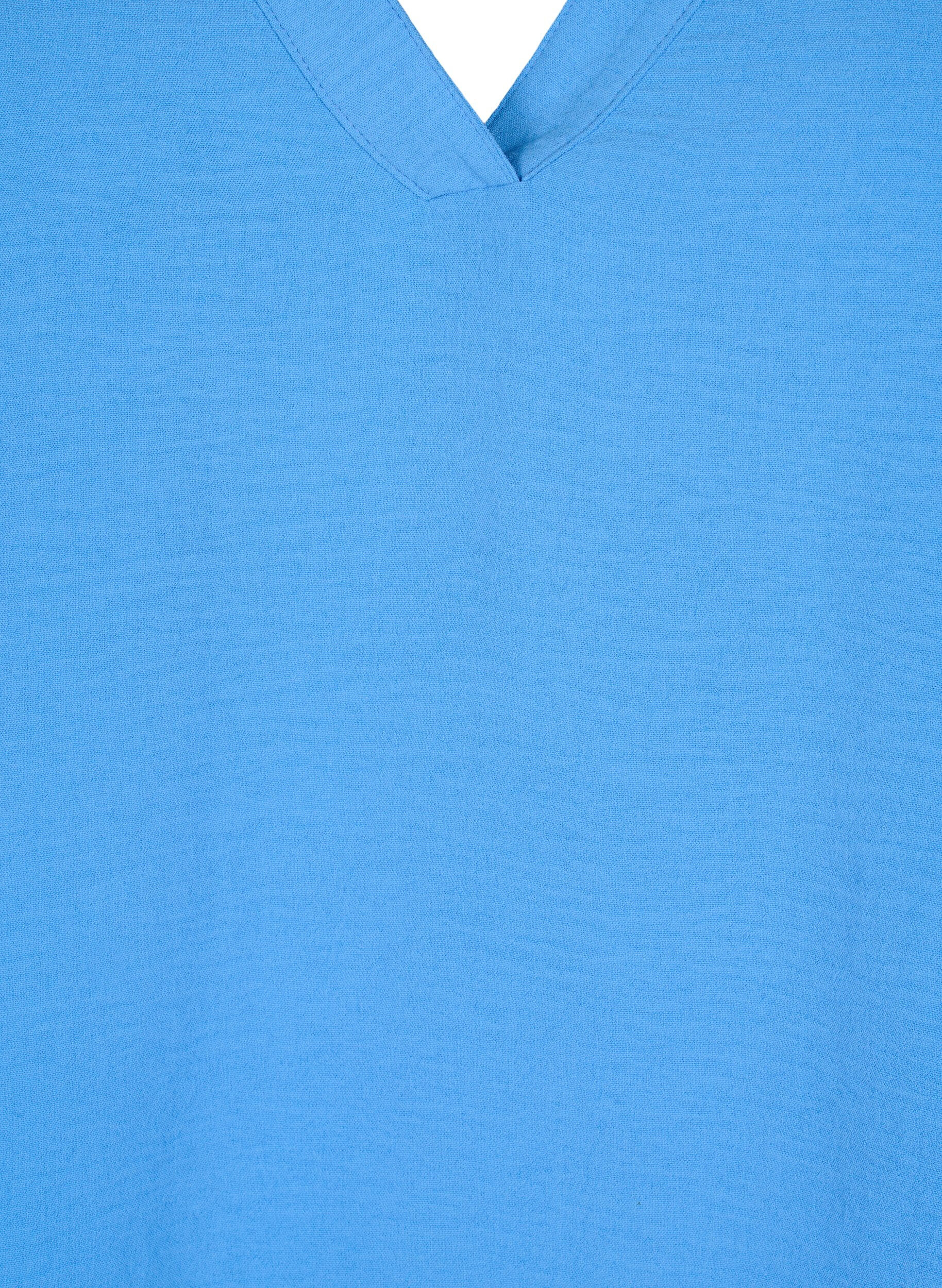 ZizziHaut sans manches effet froiss&eacute;, Bleu, Packshot image number 2