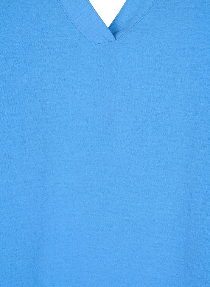 Haut sans manches effet froiss&eacute;, Bleu, Packshot image number 2