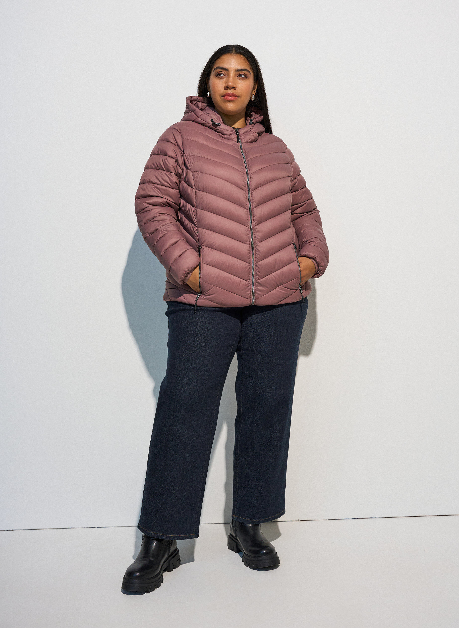 ZizziVeste l&eacute;g&egrave;re &agrave; capuche, Rose, Model image number 1