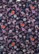 Chemisier &agrave; imprim&eacute; floral et fil paillet&eacute;, Bleu, Packshot image number 2