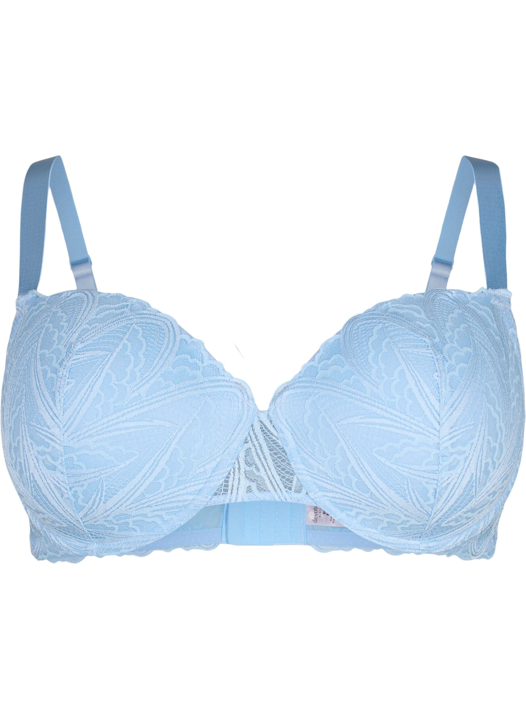 Zizzi Soutien-gorge en dentelle moul&eacute; avec armatures, Bleu Clair, Packshot image number 0