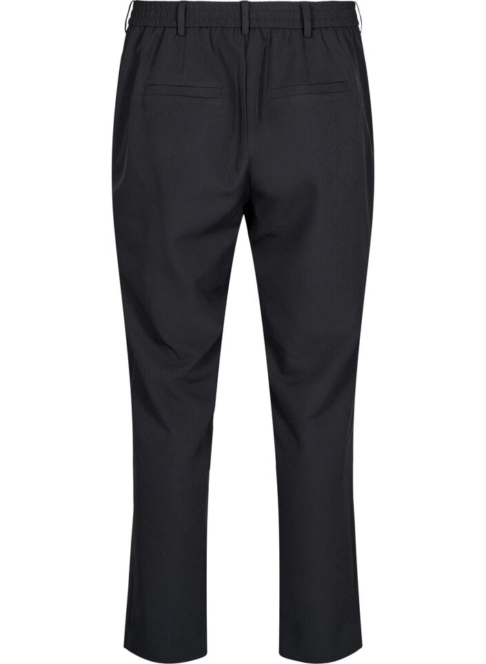 Pantalon avec poches et jambe droite, Black, Packshot image number 1