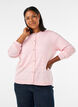 Cardigan en maille avec broderie ajour&eacute;e en forme de c&oelig;ur, Rose, Model image number 0