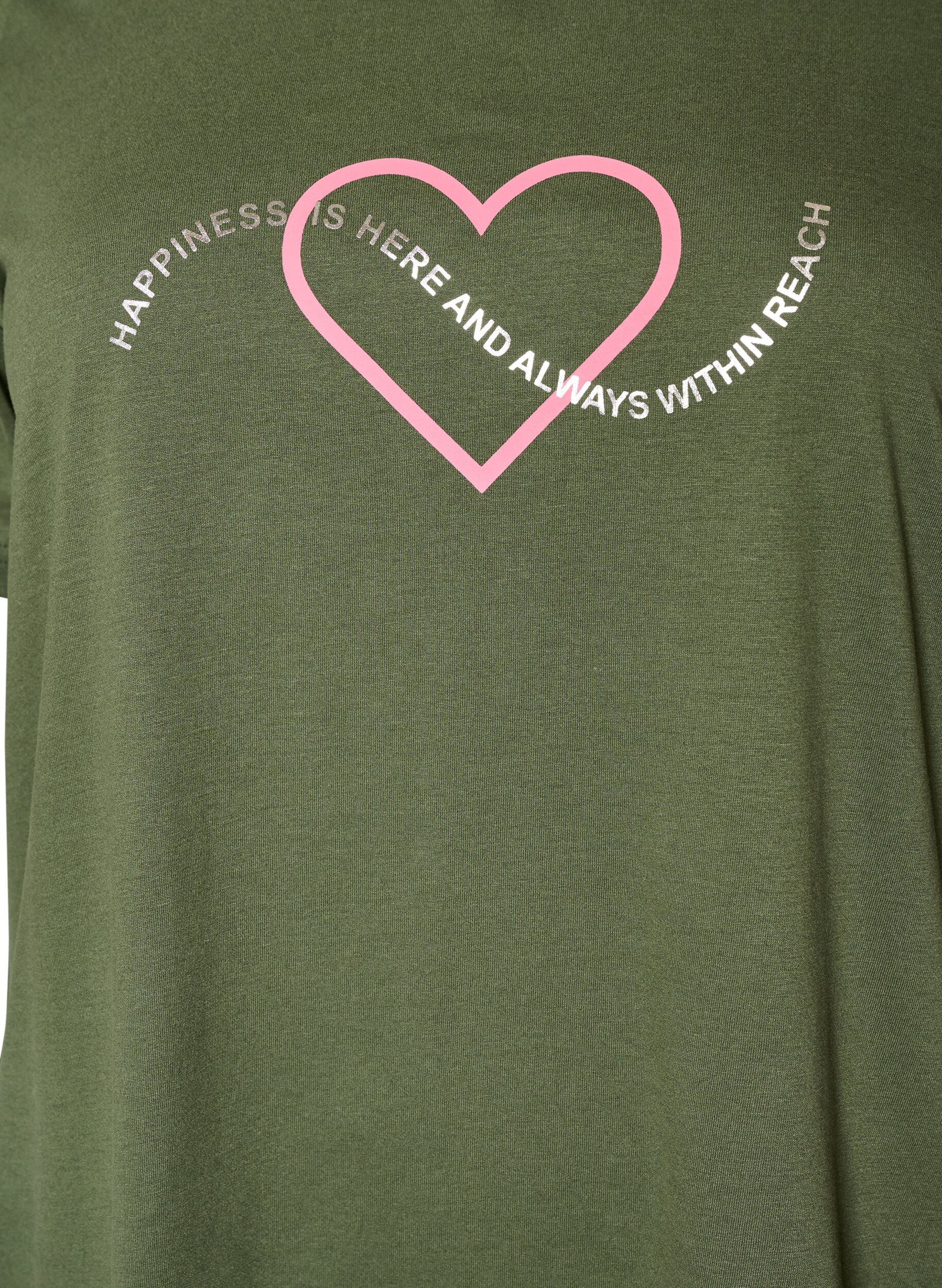 ZizziT-shirt imprim&eacute;, Vert, Packshot image number 2