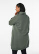 Robe sweat-shirt courte &agrave; col montant et poches, Vert, Model image number 2