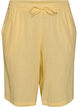 Short ample en mousseline de coton taille haute, Jaune clair, Packshot image number 0