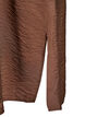 Robe &agrave; col en V en viscose, Marron, Packshot image number 3