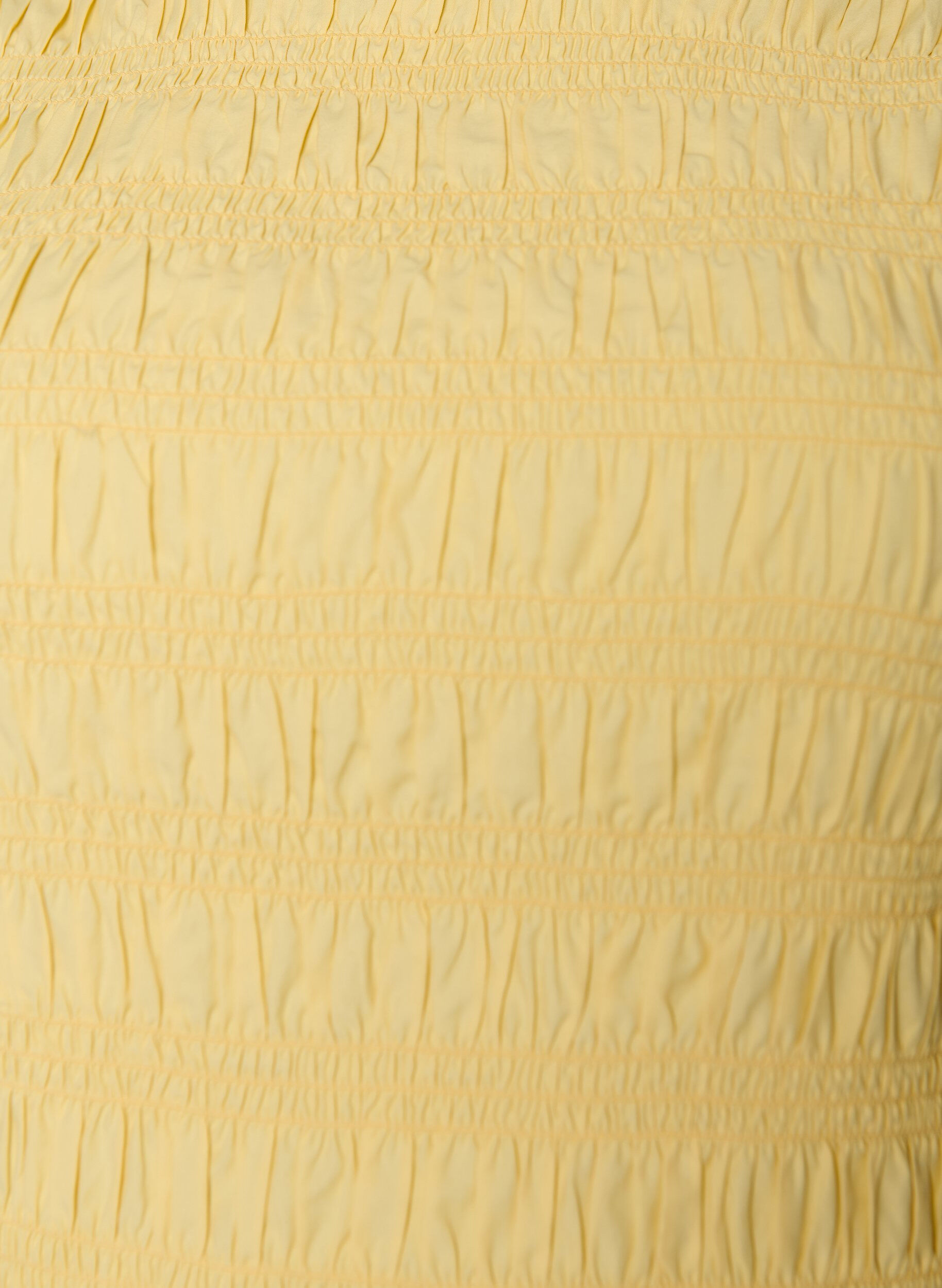 ZizziBlouse smock&eacute;e avec ourlet &agrave; volants et col bateau, Jaune clair, Packshot image number 2