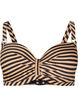 Haut de bikini avec armatures et imprim&eacute;, Camel, Packshot image number 0