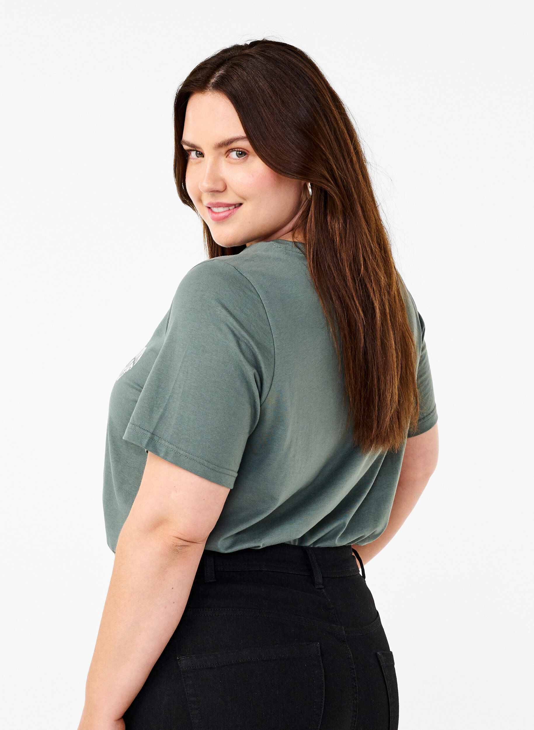 Zizzi FLASH &ndash; T-shirt imprim&eacute;, Balsam G. Beautiful, Model image number 1