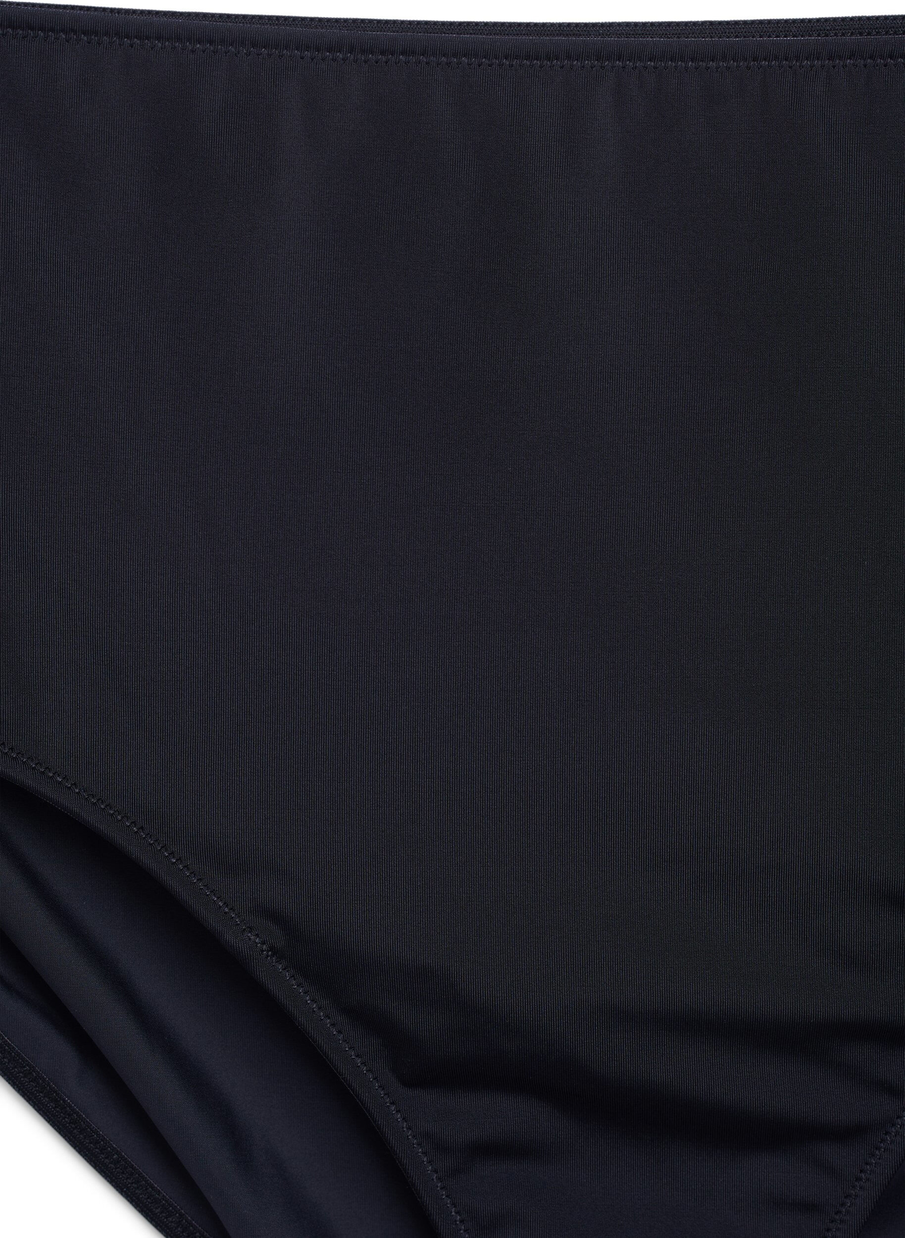 Zizzi Culotte brief en microfibre avec poche int&eacute;rieure, Noir, Packshot image number 2