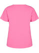 T-shirt basique en coton de couleur unie, Rose, Packshot image number 1