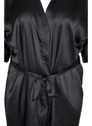Robe de chambre en dentelle, Black, Packshot image number 2