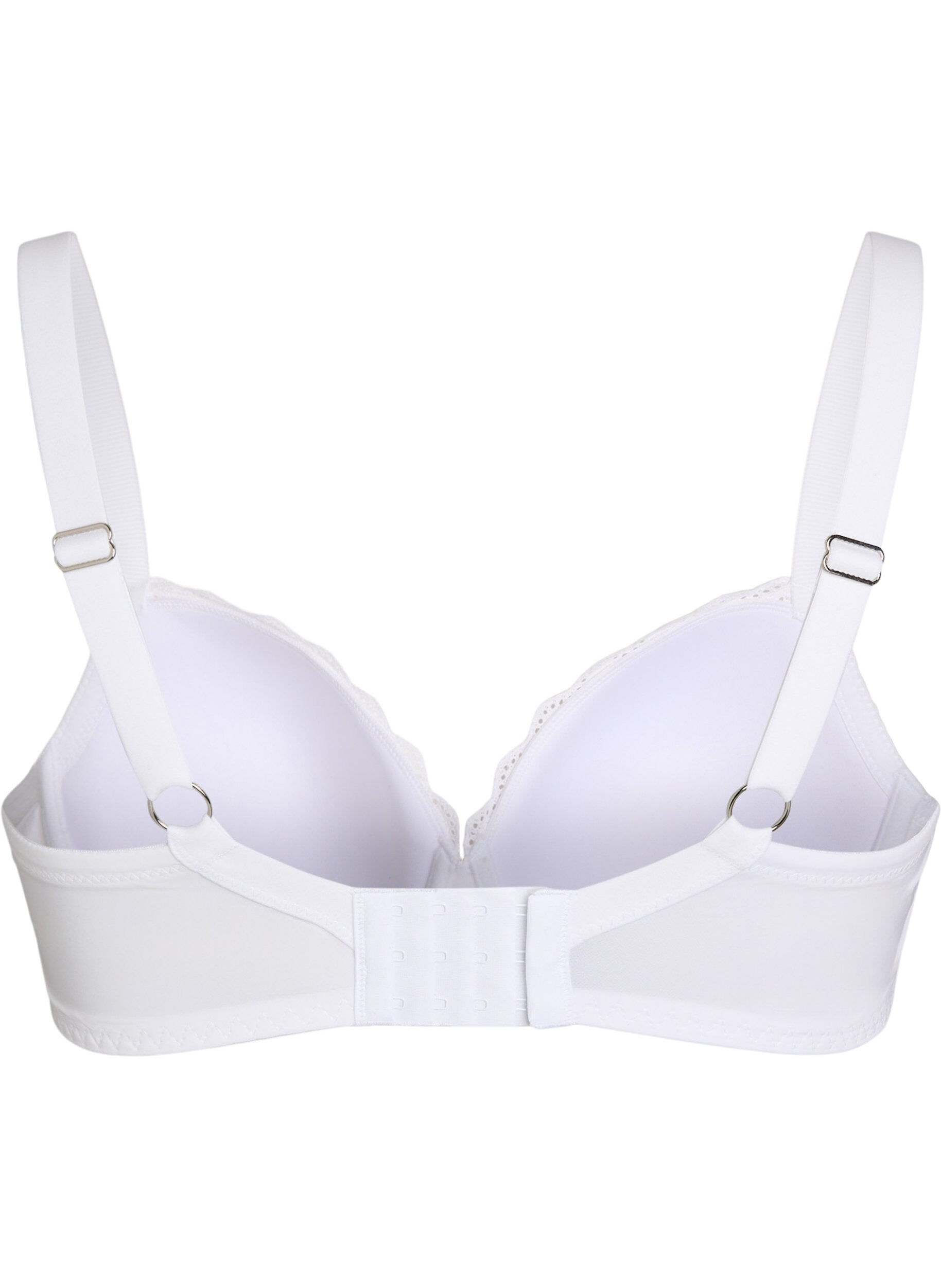 Zizzi Soutien-gorge moul&eacute; avec broderie anglaise, Blanc, Packshot image number 1