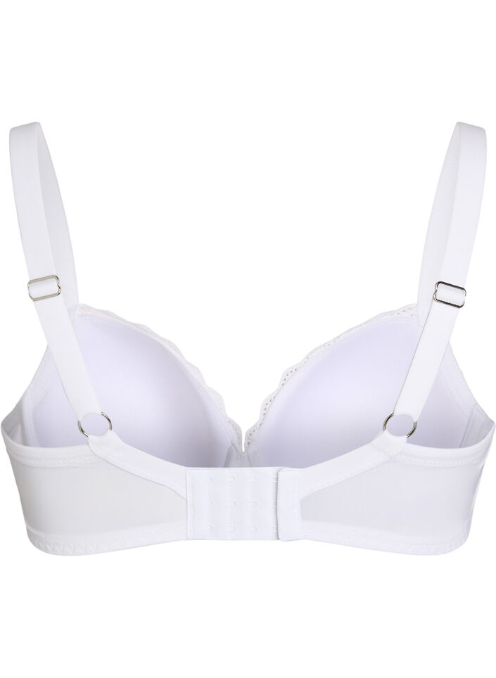 Soutien-gorge moul&eacute; avec broderie anglaise, Blanc, Packshot image number 1
