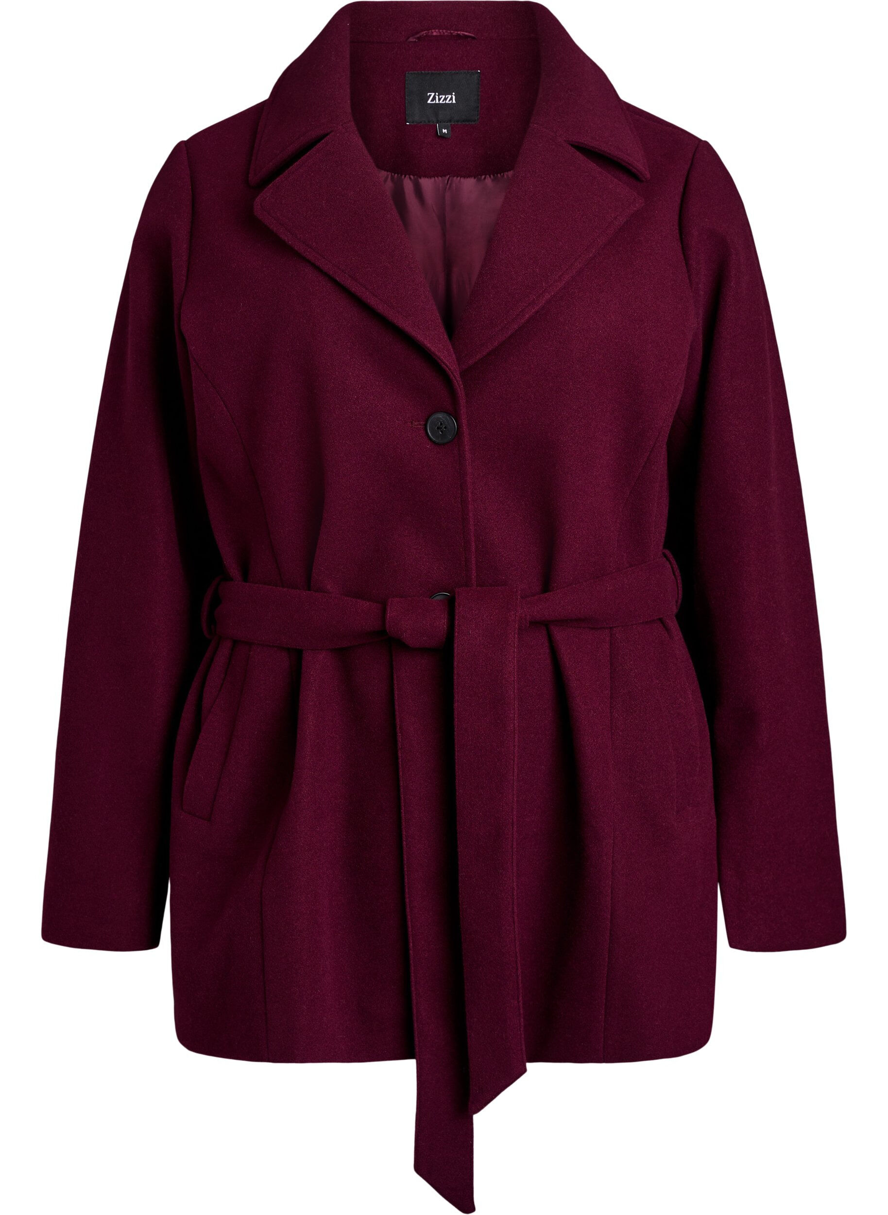 Manteau court avec une ceinture