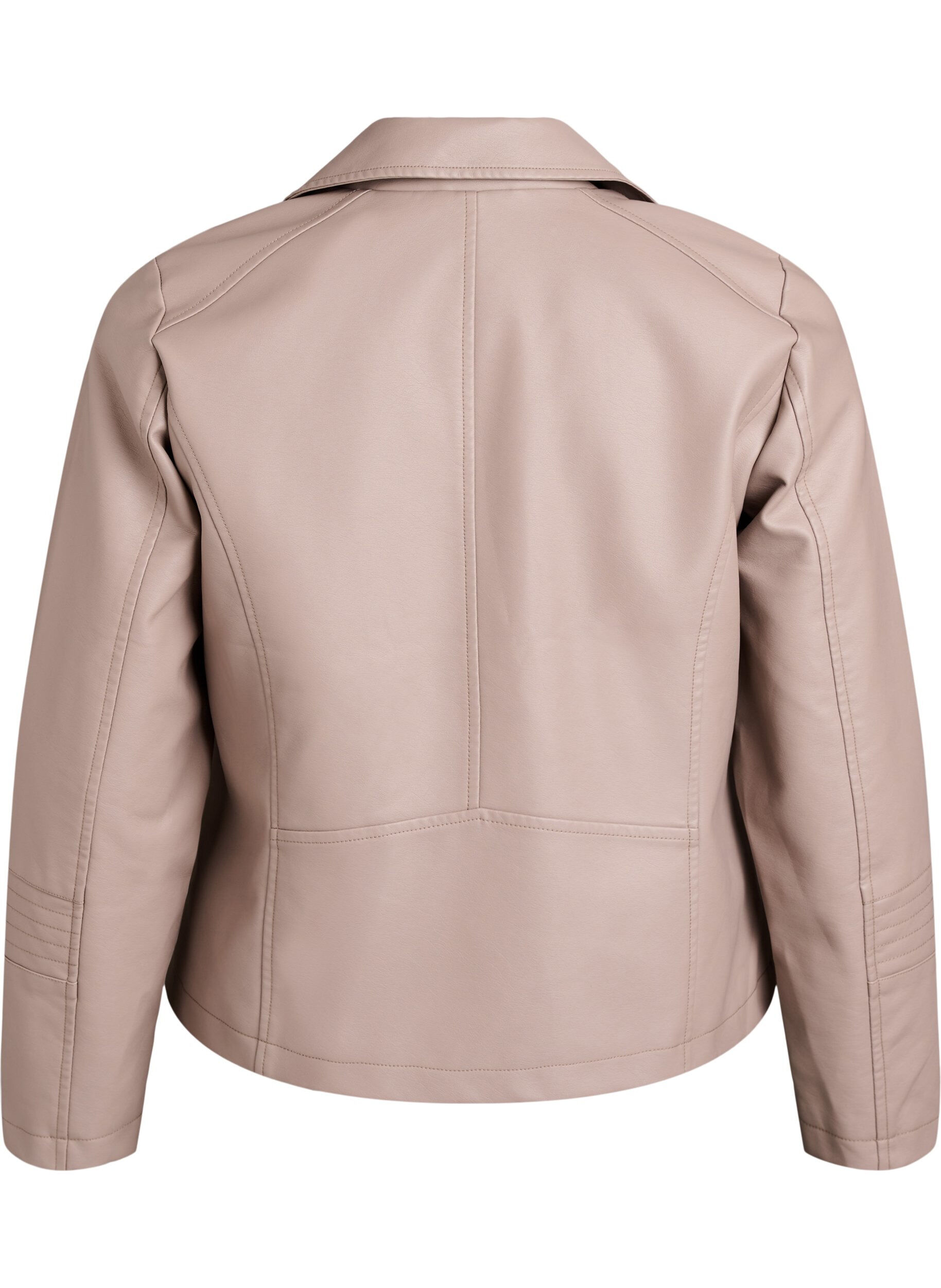 ZizziVeste biker en similicuir, Gris, Packshot image number 1