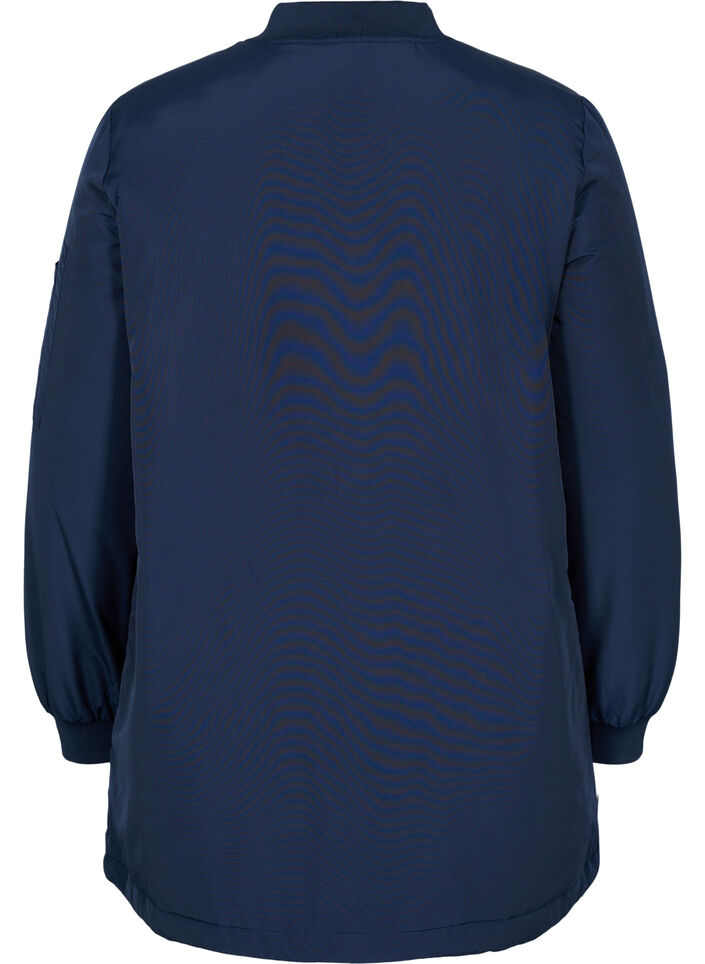 Longue veste avec poches, Navy Blazer, Packshot image number 1