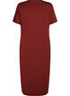 Robe T-shirt midi avec col en V, 0426, Packshot image number 1