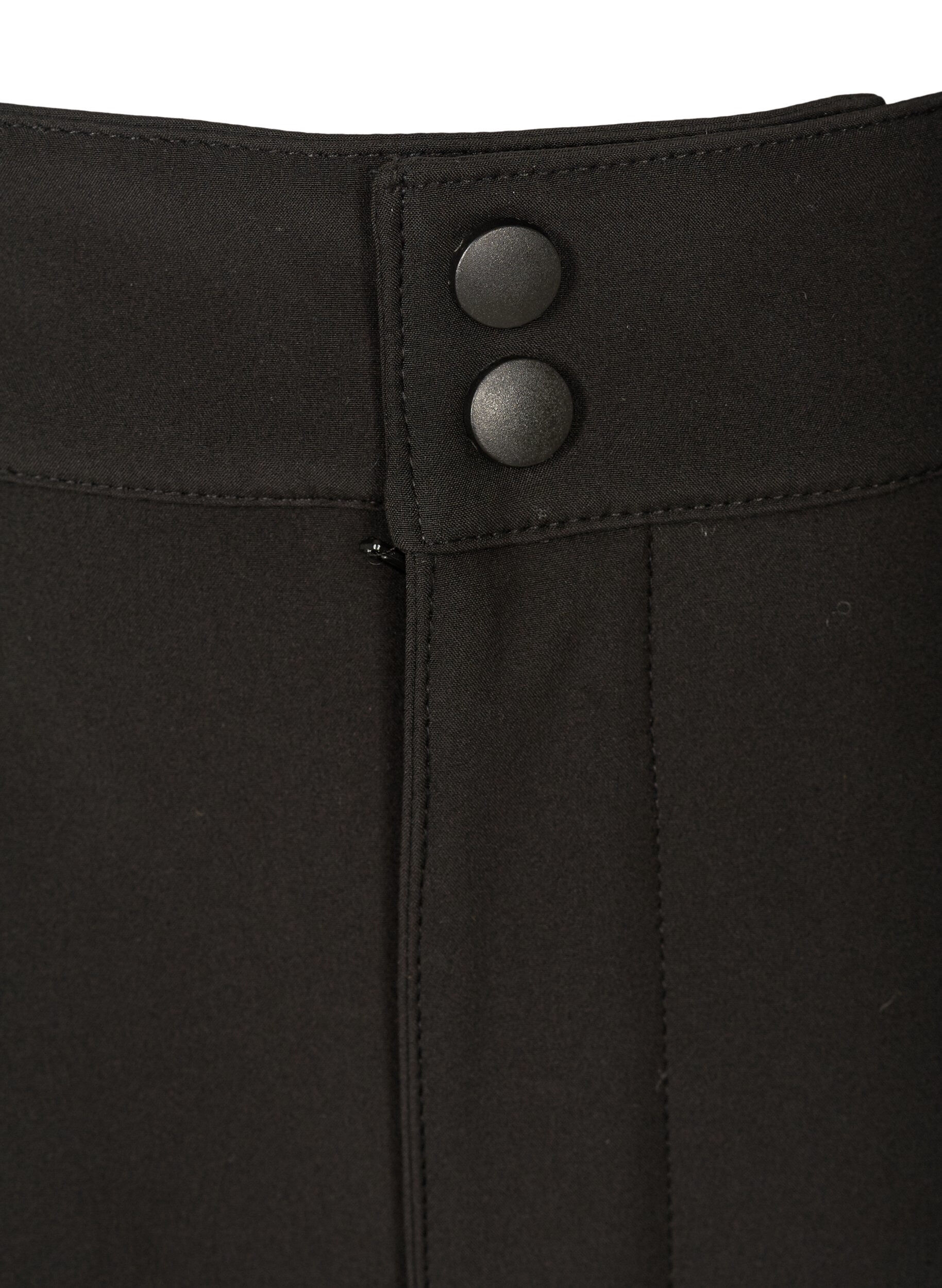 ZizziPantalon Softshell avec velcro ajustable, Noir, Packshot image number 2