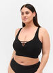 Soutien-gorge légèrement rembourré avec détails , Black, Model image number 0