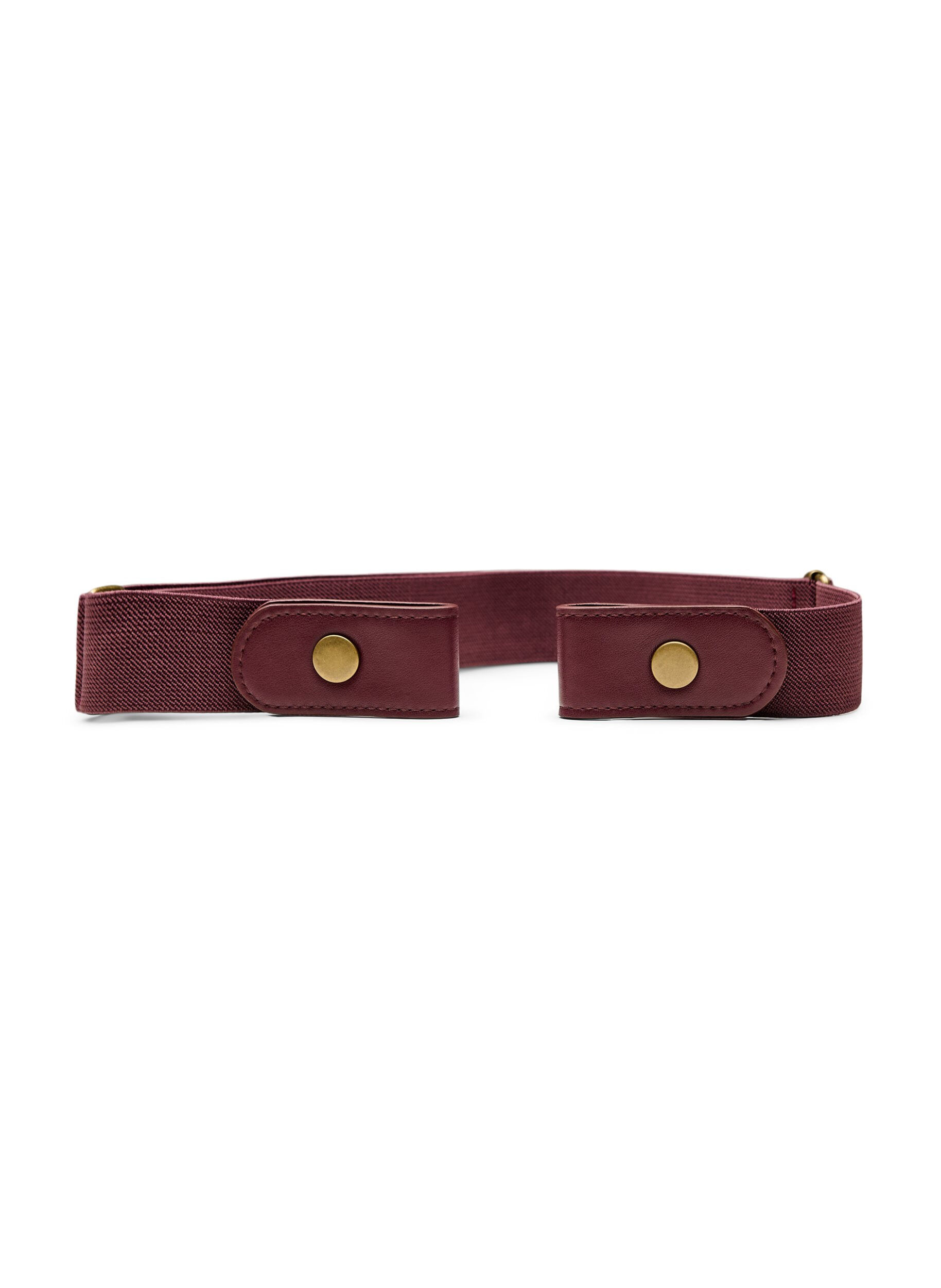 ZizziCeinture &eacute;lastique, Bordeaux, Packshot image number 0