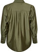 Chemise en viscose avec des boutons dor&eacute;s, Vert, Packshot image number 1