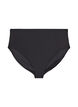 Bas de bikini taille haute uni, Noir, Packshot image number 0